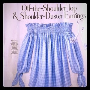 Ideas for Off- Shoulder Tops and Drop Earrings